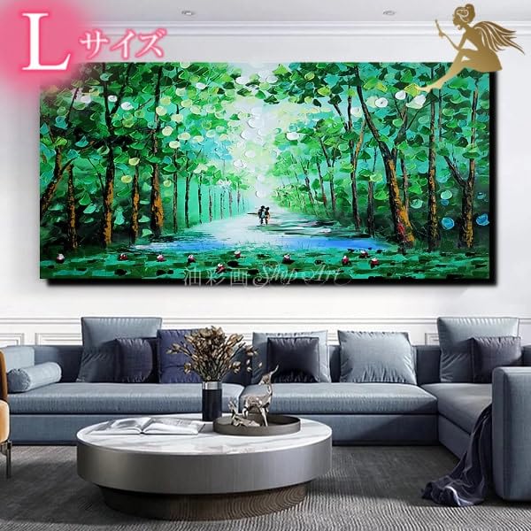 Amazon.co.jp: 【油彩画SHOP ART】手書きの油彩画 アートパネル 特大1